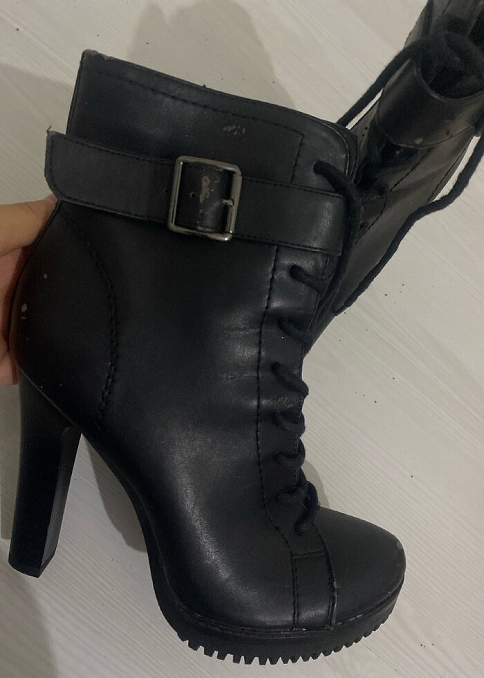 Topuklu bot fermuarlı - Görsel 3