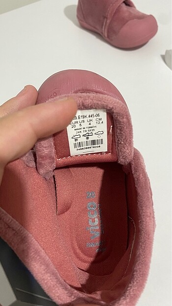 20 Beden Vicco Color Rahat Kalıp Kız Ilk Adım Pembe Panduf 959.E19K.445-0