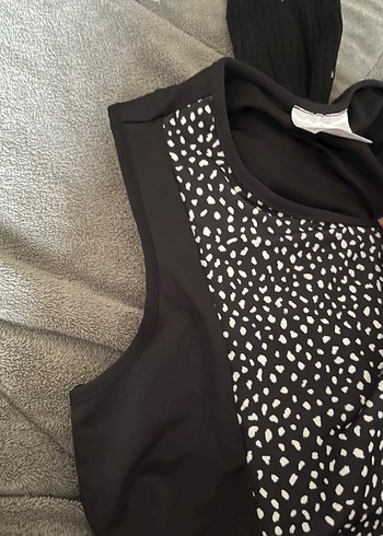 Siyah Uzun  Elbisesi V Yaka - Görsel 3