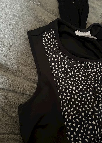 Siyah Uzun  Elbisesi V Yaka - Görsel 4