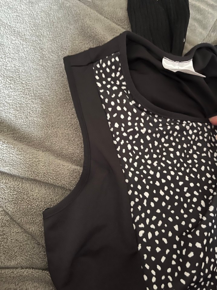 Siyah Uzun  Elbisesi V Yaka - Görsel 3