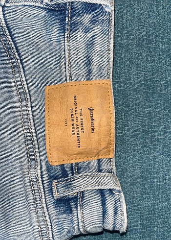 Tokalı Mavi Kadın Denim Şort - Görsel 4