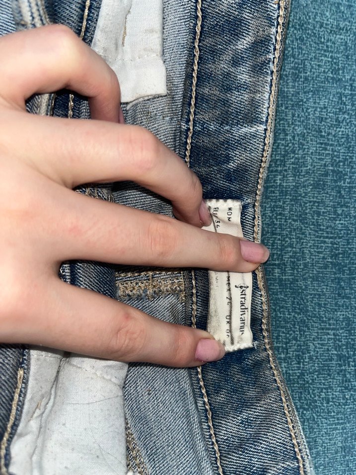 Tokalı Mavi Kadın Denim Şort - Görsel 2