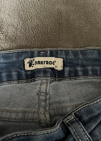 Gevşek Kesim Kadın Kot Şort - Görsel 2