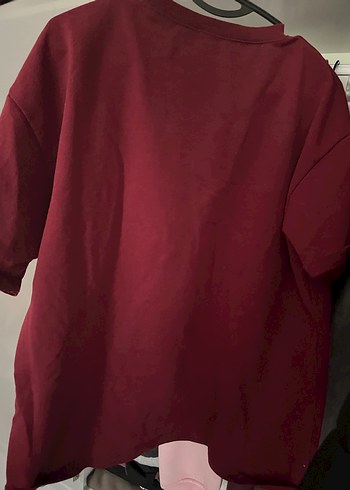 Bordo Salaş Kısa Kollu Tişört - Görsel 3