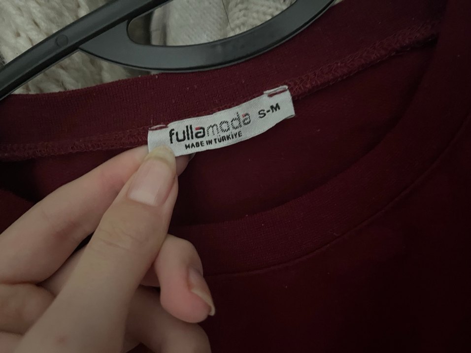 Bordo Salaş Kısa Kollu Tişört - Görsel 2