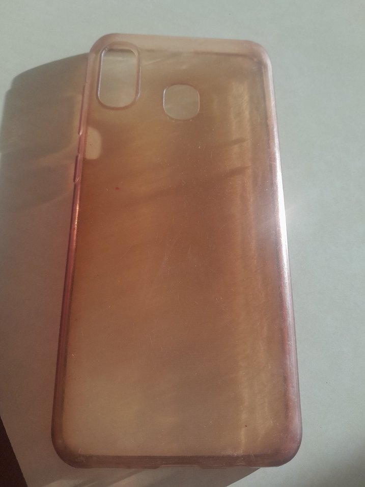 Bej Şeffaf Parlak Samsung A30 Telefon Kılıfı - Görsel 2