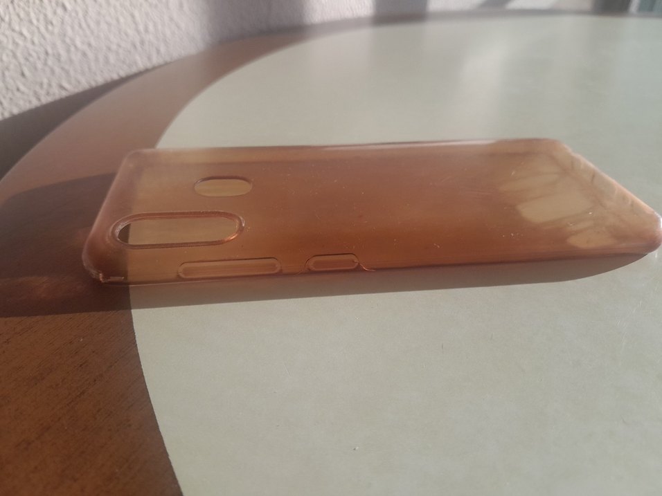 Bej Şeffaf Parlak Samsung A30 Telefon Kılıfı - Görsel 4