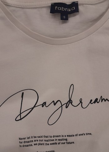 Beyaz Günlük Baskılı Kadın Tişört Fabrika marka - Görsel 3