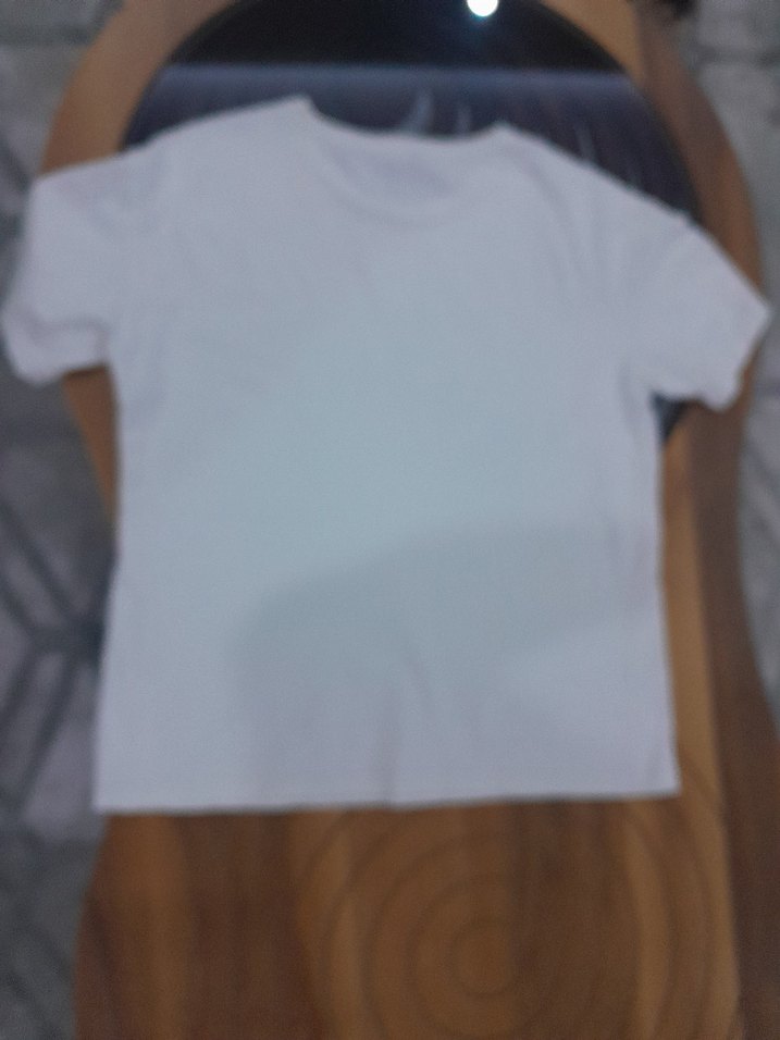 Beyaz Günlük Baskılı Kadın Tişört Fabrika marka - Görsel 2