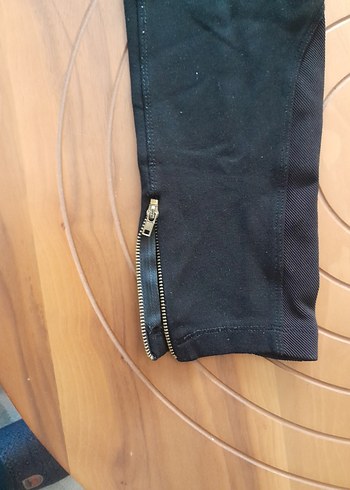 Zara Siyah Bel Detaylı Kadın Tayt - Görsel 5