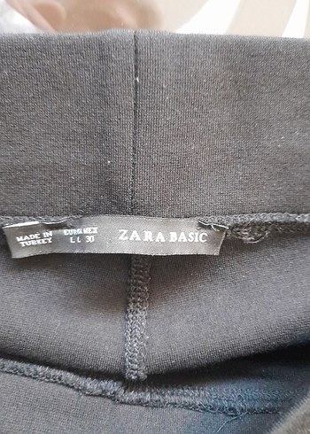 Zara Siyah Bel Detaylı Kadın Tayt - Görsel 2