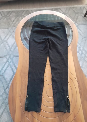 Zara Siyah Bel Detaylı Kadın Tayt - Görsel 3