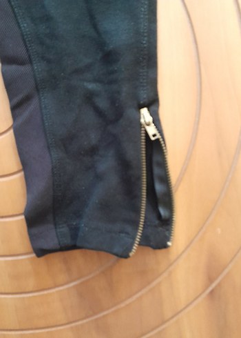 Zara Siyah Bel Detaylı Kadın Tayt - Görsel 4