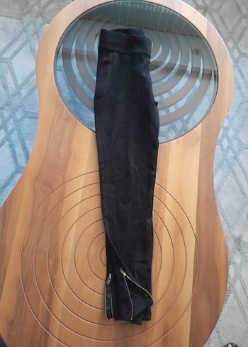 Zara Siyah Bel Detaylı Kadın Tayt - Görsel 6