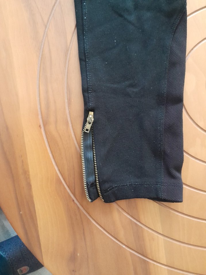 Zara Siyah Bel Detaylı Kadın Tayt - Görsel 5