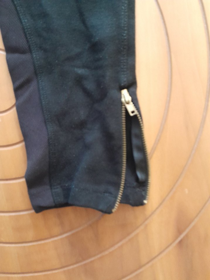 Zara Siyah Bel Detaylı Kadın Tayt - Görsel 4