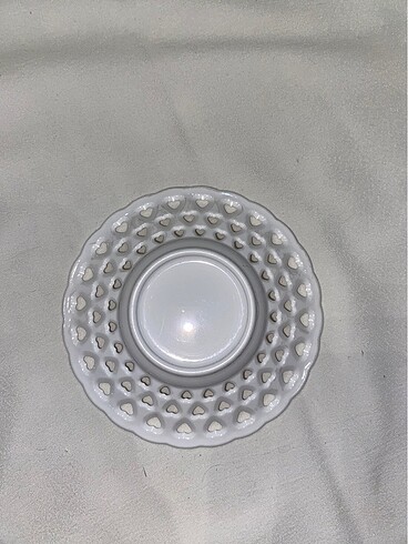  Beden beyaz Renk 6 lı Plastik çay tabağı