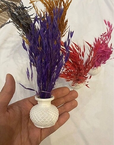  Beden Dekoratif mini Saksılı çiçek alçıdan