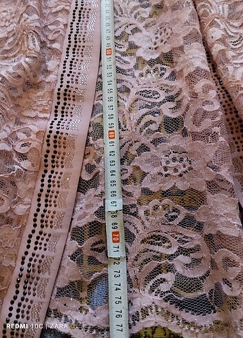 Kadın pembe tesettür elbise  - Görsel 16