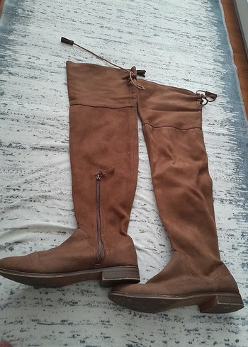 Kadın süet çorap çizme - Görsel 2