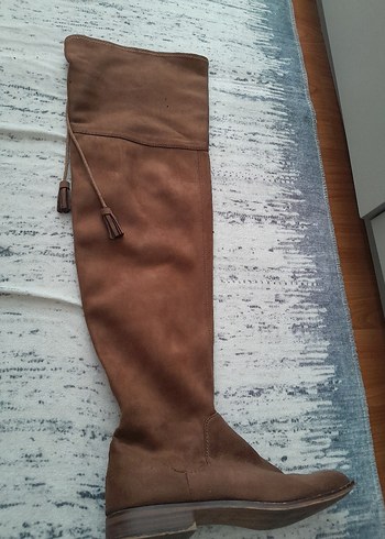 Kadın süet çorap çizme - Görsel 3