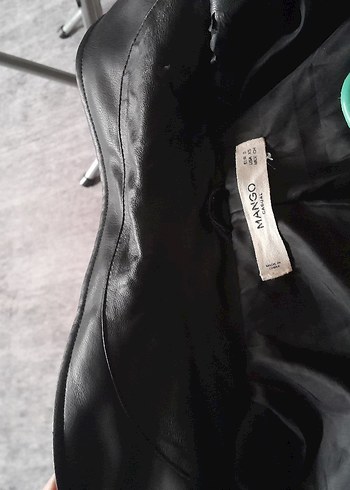 Siyah Kadın Deri Biker Ceket - Görsel 4