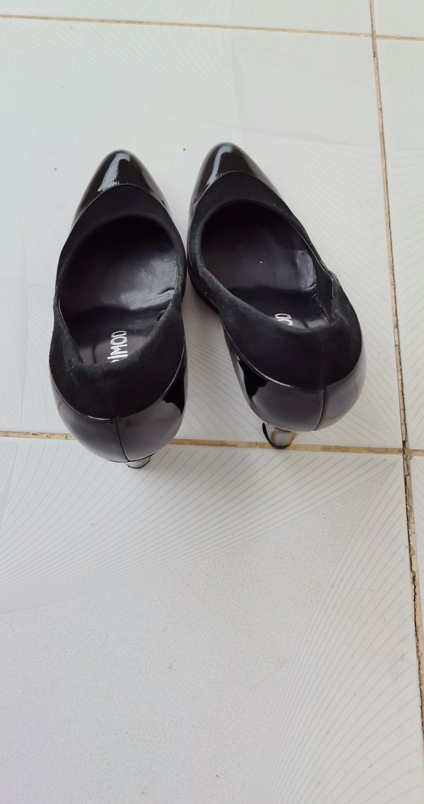 DERİMOD Siyah Platform Topuklu Kadın Stiletto - Görsel 3