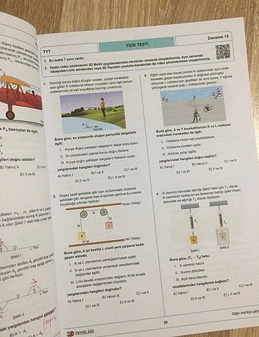  3D TYT FİZİK DENEMESİ YKS TYT AYT