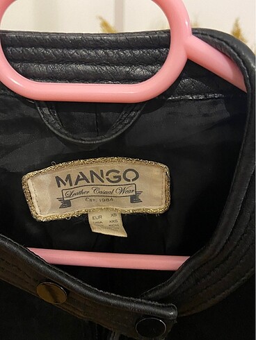 Mango Mango siyah bomber deri ceket