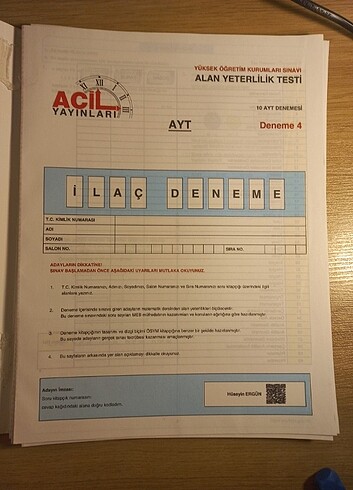  Beden Renk Matematiğin ilacı ayt matematik deneme
