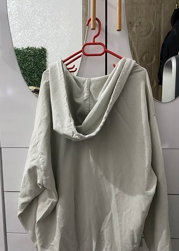 Gri Oversize Kadın Sweatshirt - Görsel 6