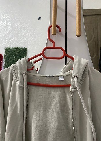 Gri Oversize Kadın Sweatshirt - Görsel 4