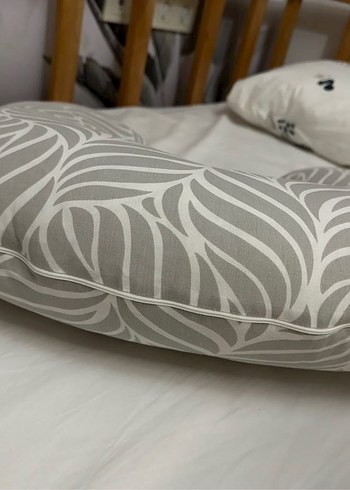 Gri Zebra Desenli Emzirme ve Hamile Yastığı - Görsel 5