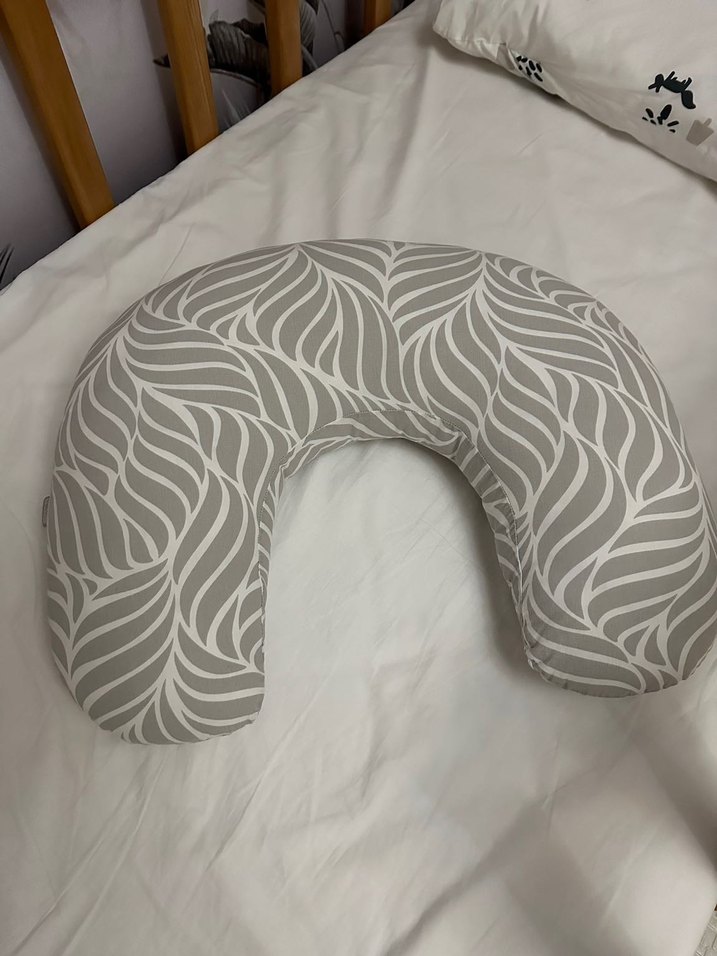 Gri Zebra Desenli Emzirme ve Hamile Yastığı - Görsel 2