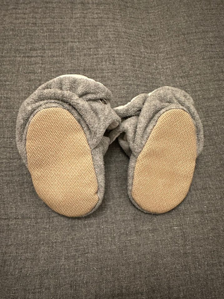 Gri Bebek patiği, Yumuşak Kumaşlı - Görsel 3