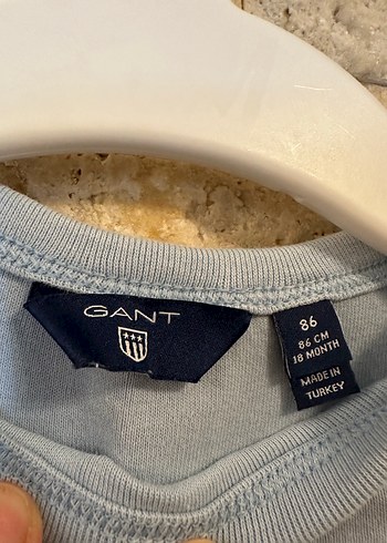 GANT Uzun Kollu Gri Bebek Body - Görsel 4