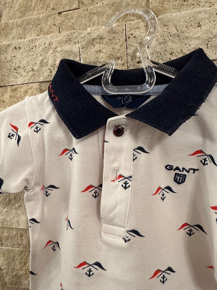 GANT Baskılı Pamuklu Erkek Bebek Body - Görsel 2