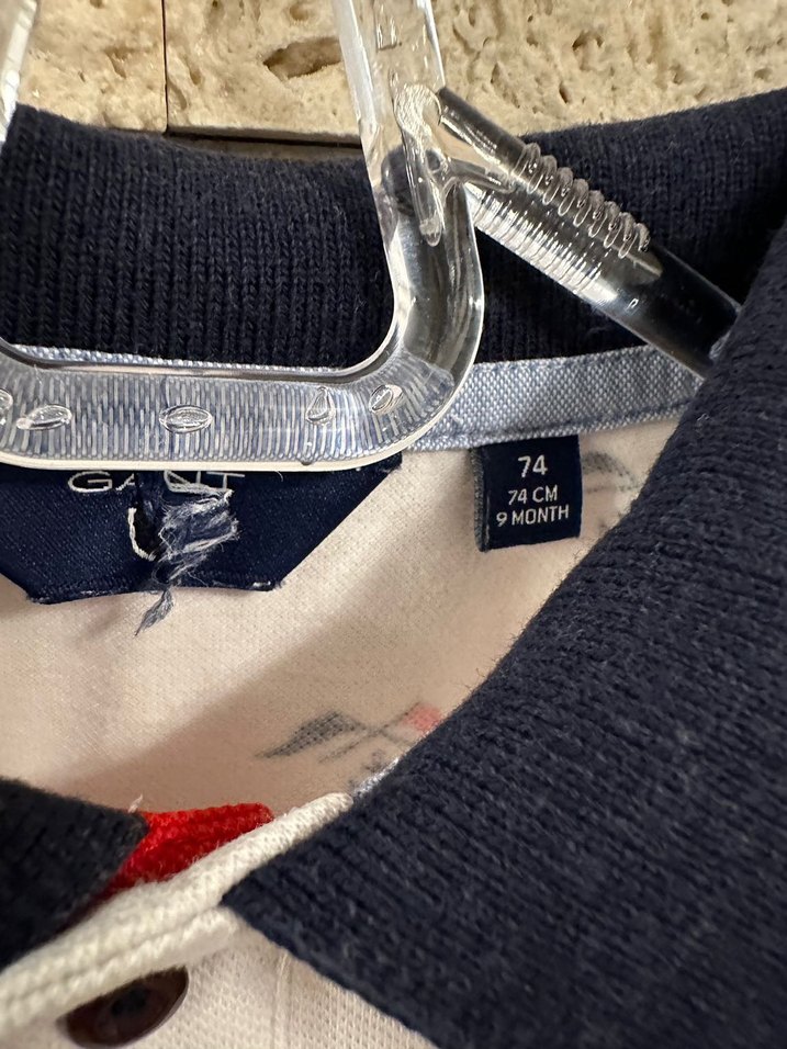 GANT Baskılı Pamuklu Erkek Bebek Body - Görsel 3