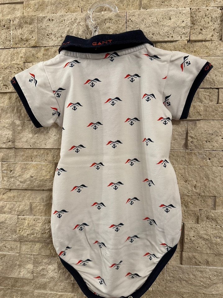 GANT Baskılı Pamuklu Erkek Bebek Body - Görsel 4