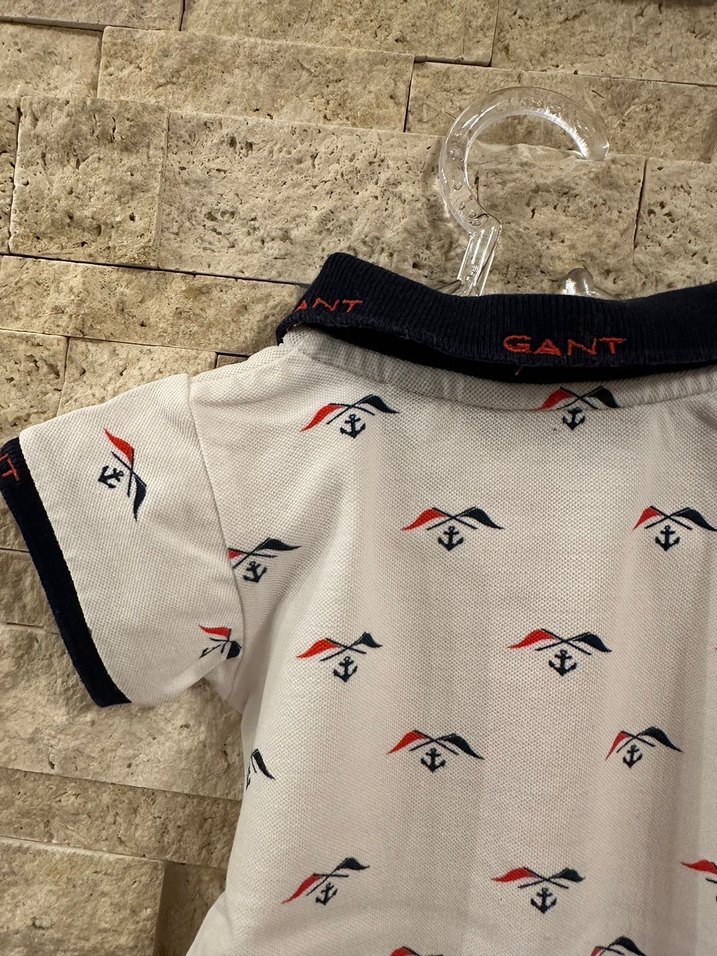 GANT Baskılı Pamuklu Erkek Bebek Body - Görsel 5