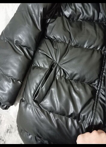 m Beden Oversize deri mont