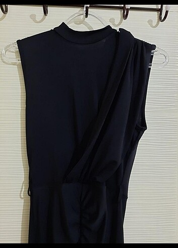 xs Beden siyah Renk Midi elbise 