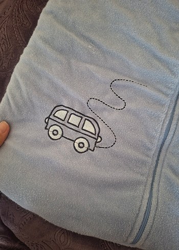 mavi Nakışlı Çocuk Uyku Tulumu - Görsel 2