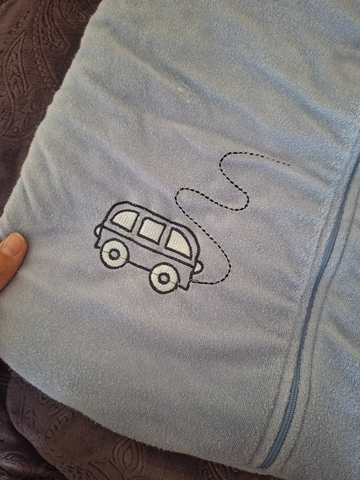 mavi Nakışlı Çocuk Uyku Tulumu - Görsel 2