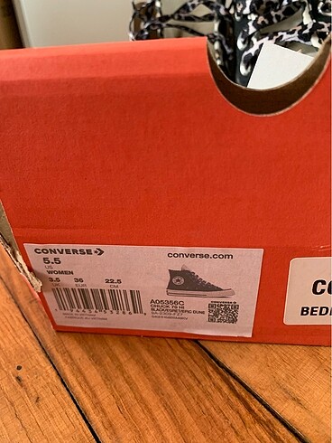36 Beden siyah Renk Converse Ayakkabı