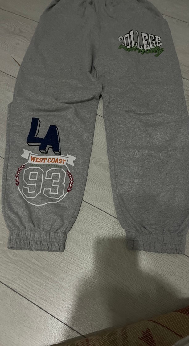 Gri Baskılı Kadın Eşofman Altı - Görsel 2