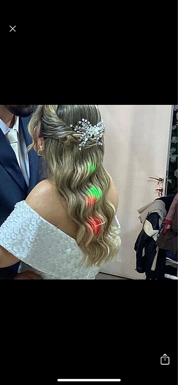 Söz Nişan Düğün Taraklı Saç Aksesuar tokası
