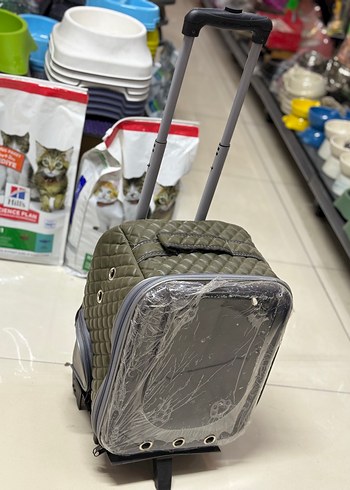 Tekerlekli Kedi Taşıma Çantası