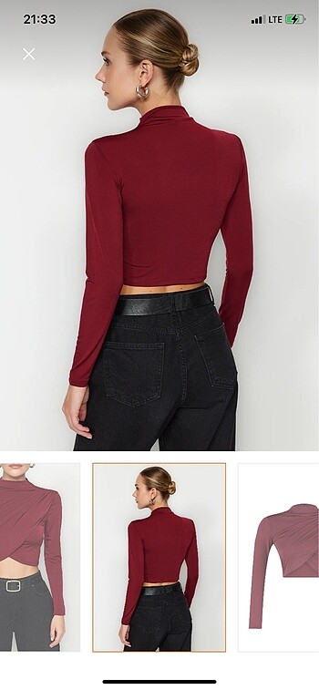 Trendyol & Milla Bordo bluz
